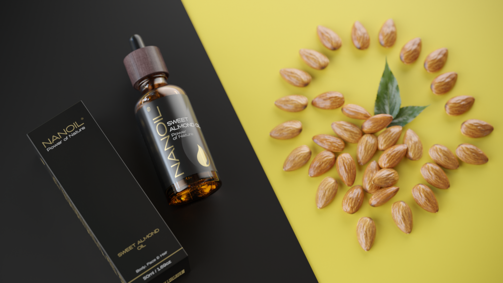 sweet almond oil for hair organic nanoil